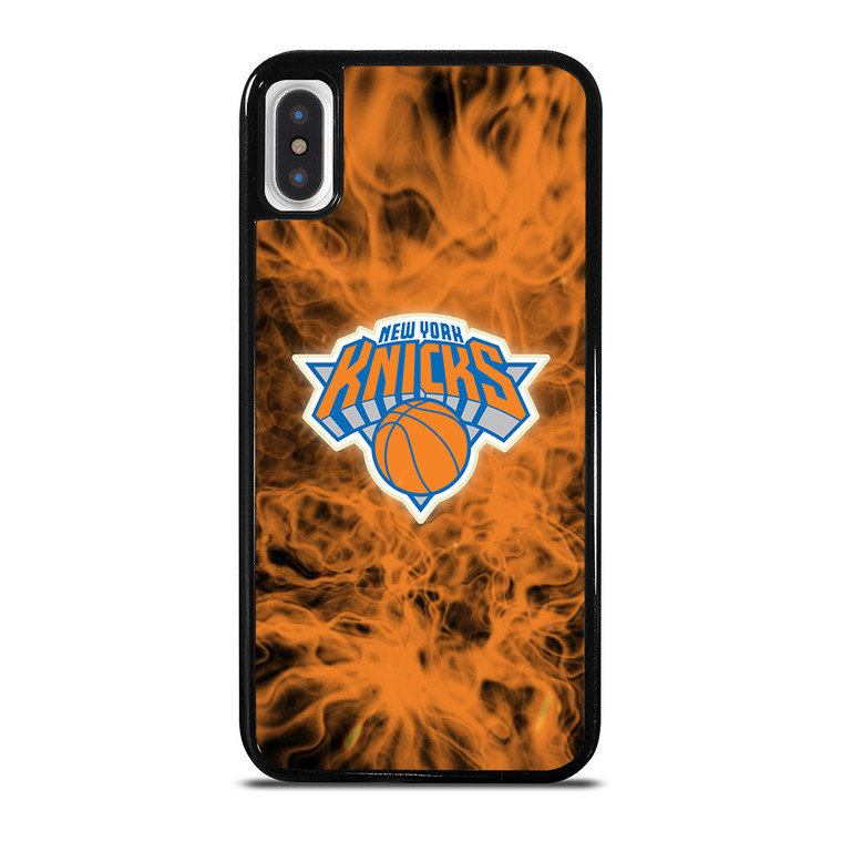 NEW YORK KNICKS BASKETBALL NBA FIRE iPhone X / XS Case Cover