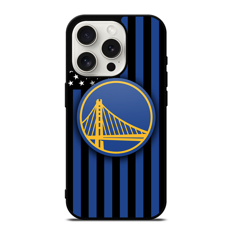 GOLDEN STATE WARRIORS NBA USA FLAG iPhone 15 Pro Case Cover