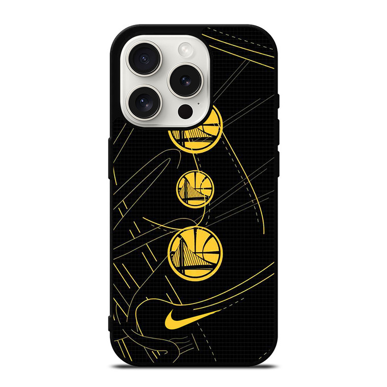 GOLDEN STATE WARRIORS NIKE NBA BASKETBALL iPhone 15 Pro Case Cover