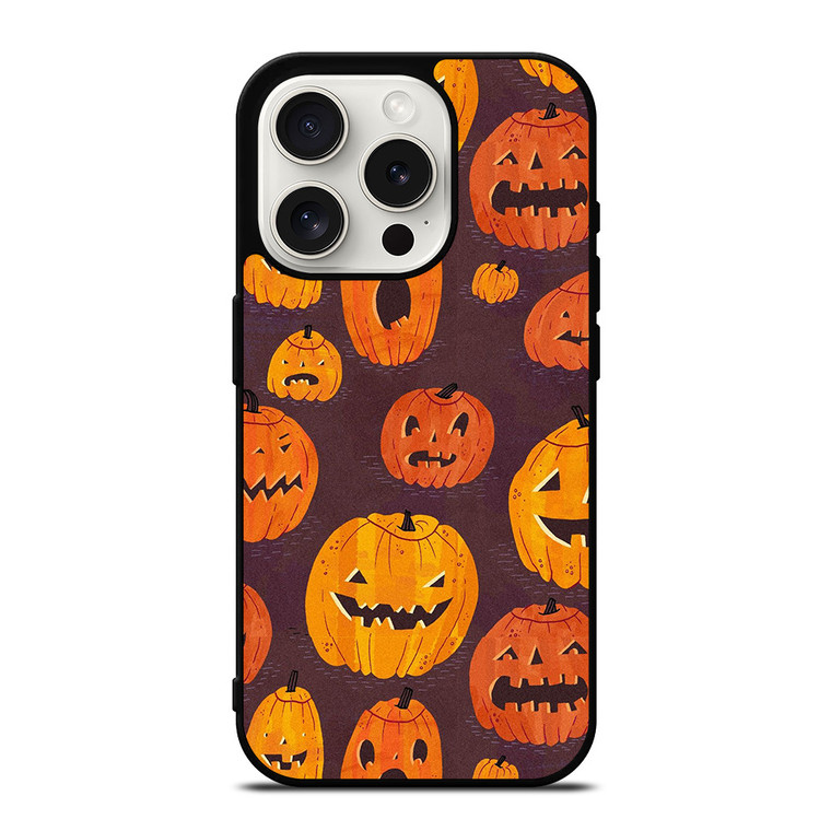 HALLOWEEN PUMPKINS PATTERN iPhone 15 Pro Case Cover