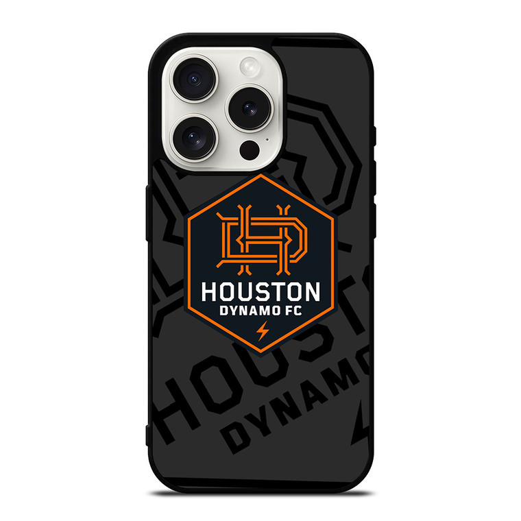 HOUSTON DYNAMO FC MLS BLACK iPhone 15 Pro Case Cover