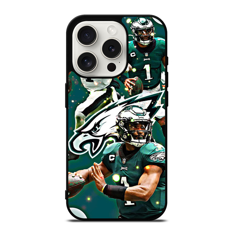 JALEN HURTS PHILADELPHIA EAGLES FOOTBALL iPhone 15 Pro Case Cover