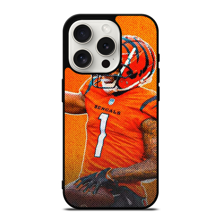 JAMARR CHASE CINCINNATI BENGALS NFL FOOTBALL 2 iPhone 15 Pro Case Cover JAMARR CHASE CINCINNATI BENGALS NFL FOOTBALL 2 iPhone 15 Pro Case Cover