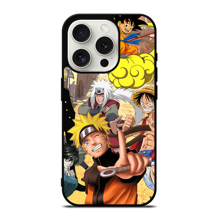 JAPANESE ANIME CROSSOVER iPhone 15 Pro Case Cover