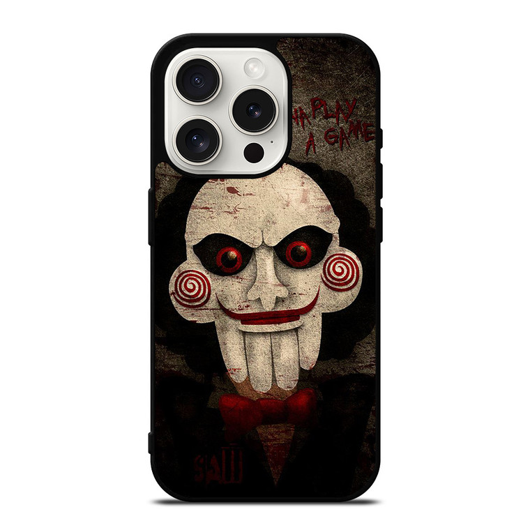 JIGSAW MOVIES I WANNA PLAY A GAME iPhone 15 Pro Case Cover