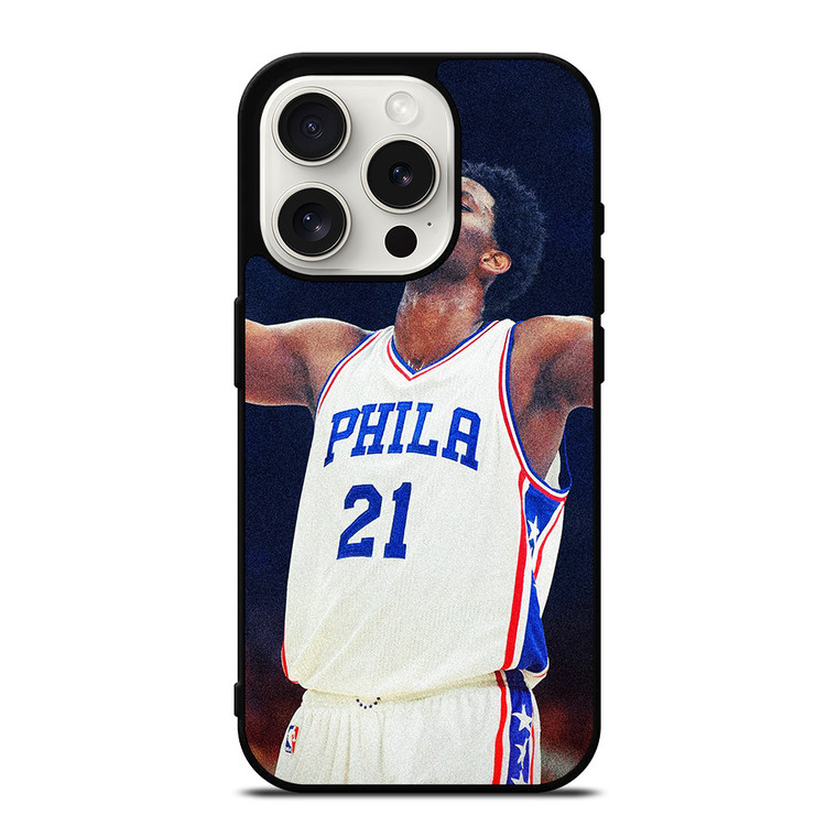 JOEL EMBIID PHILADELPHIA SIXERS iPhone 15 Pro Case Cover
