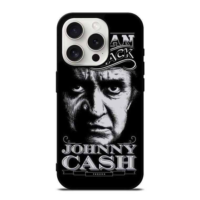 JOHNNY CASH MAN IN BLACK iPhone 15 Pro Case Cover
