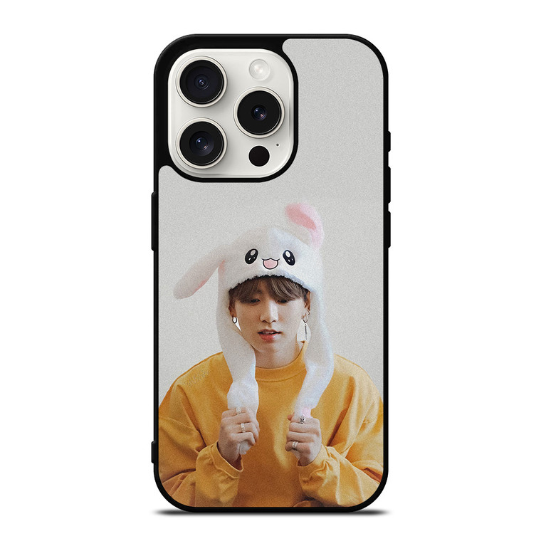 JUNGKOOK BTS BANGTAN BOYS BUNNY HAT iPhone 15 Pro Case Cover