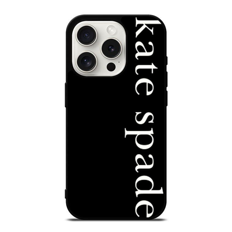 KATE SPADE NEW YORK BLACK iPhone 15 Pro Case Cover