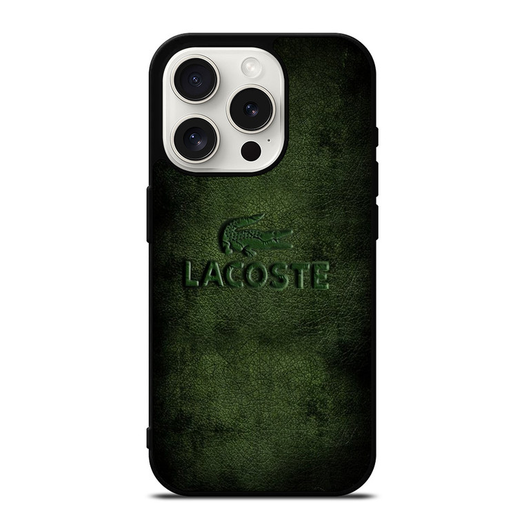 LACOSTE LEATHER iPhone 15 Pro Case Cover