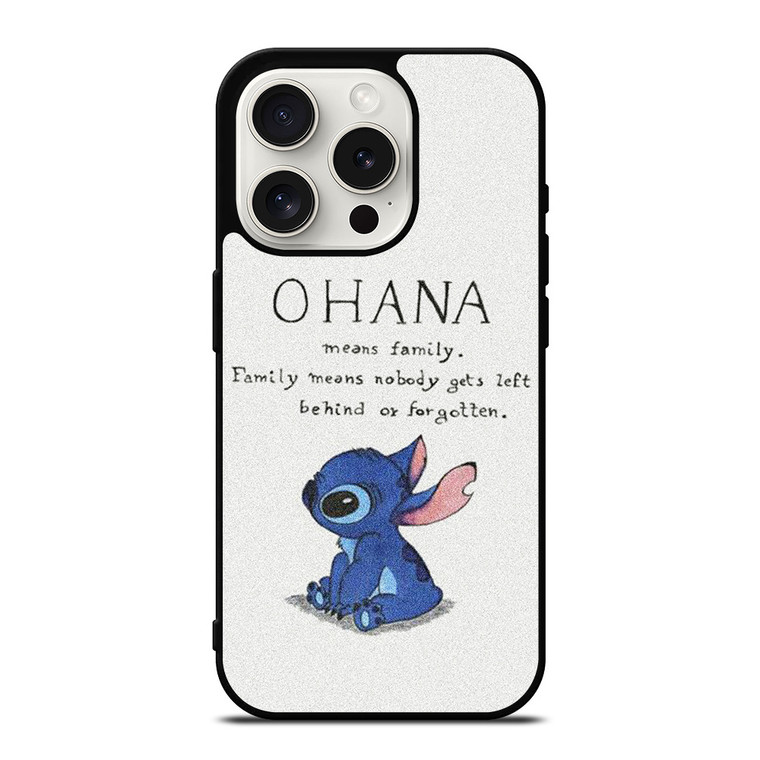LILO AND STITCH OHANA iPhone 15 Pro Case Cover