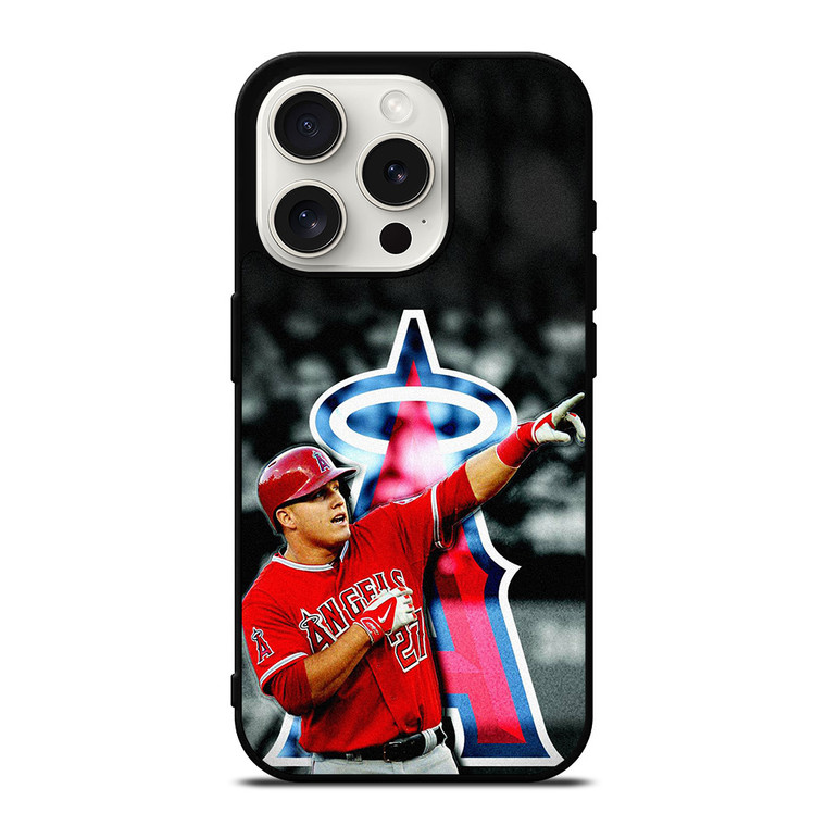 LOS ANGELES ANGELS MIKE TROUT iPhone 15 Pro Case Cover