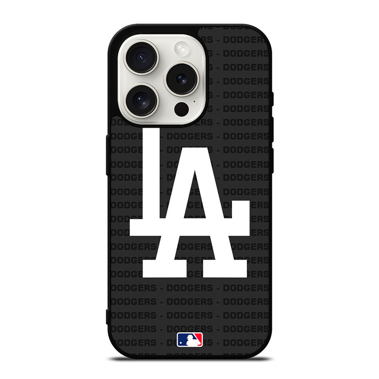 LOS ANGELES DODGERS BASEBALL BLACK iPhone 15 Pro Case Cover