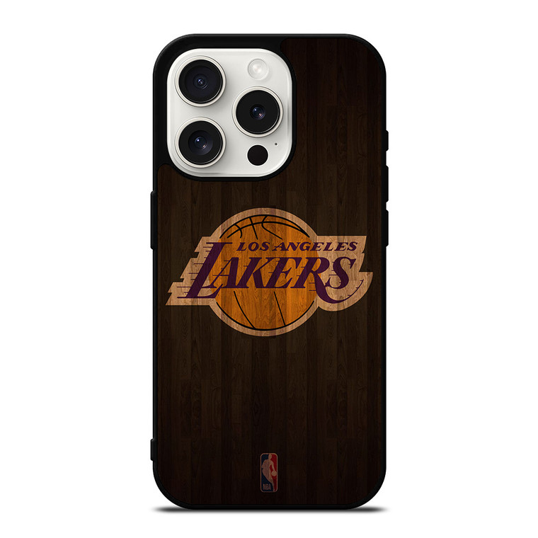 LOS ANGELES LAKERS BASKETBALL COURT NBA iPhone 15 Pro Case Cover