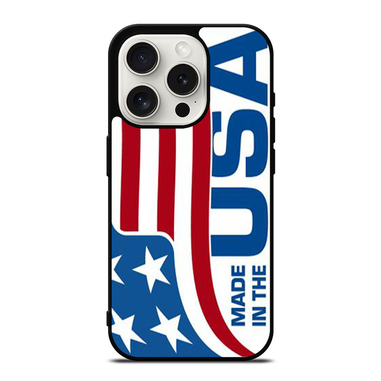 MADE IN USA LOGO iPhone 15 Pro Case Cover