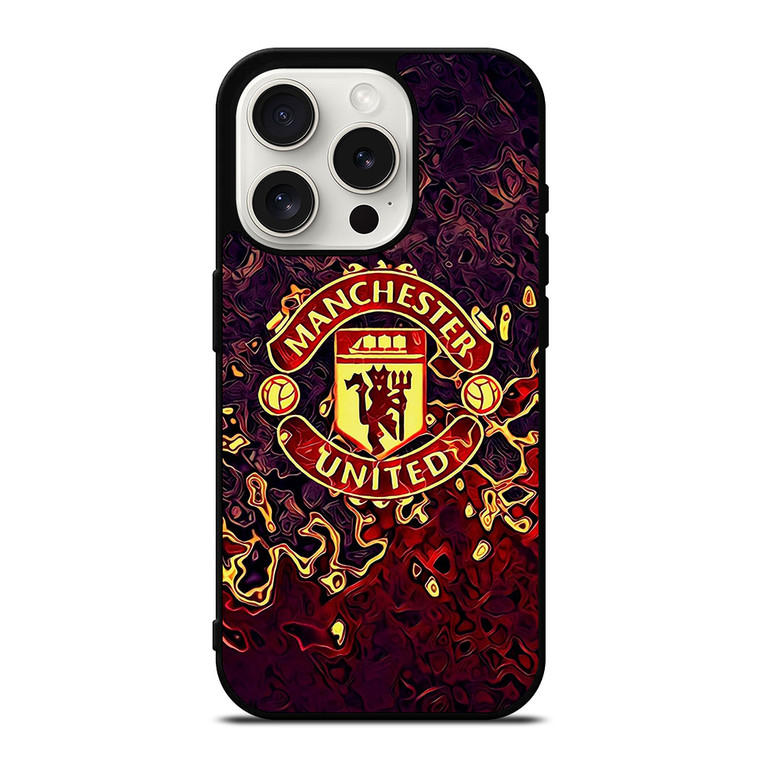 MANCHESTER UNITED LOGO FAN ART iPhone 15 Pro Case Cover