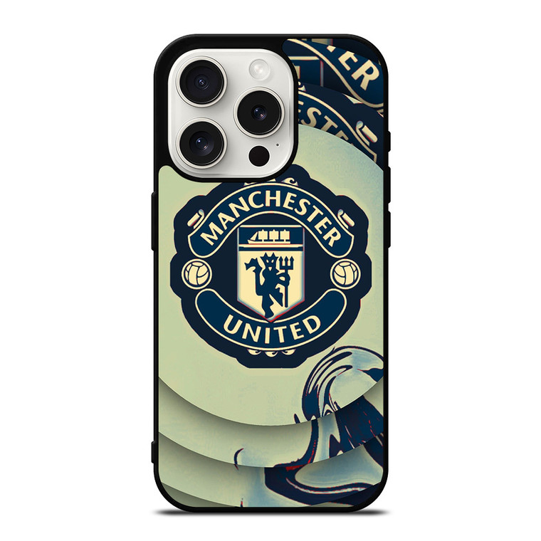 MANCHESTER UNITED LOGO SOCCER iPhone 15 Pro Case Cover