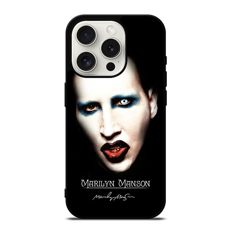 MARILYN MANSON SINGER SCARY iPhone 15 Pro Case Cover