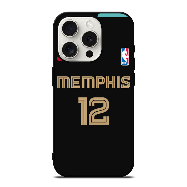 MEMPHIS GRIZZLIES JA MORANT NBA BASKETBALL iPhone 15 Pro Case Cover