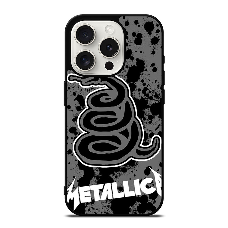 METALLICA BAND BLACK SNAKE iPhone 15 Pro Case Cover