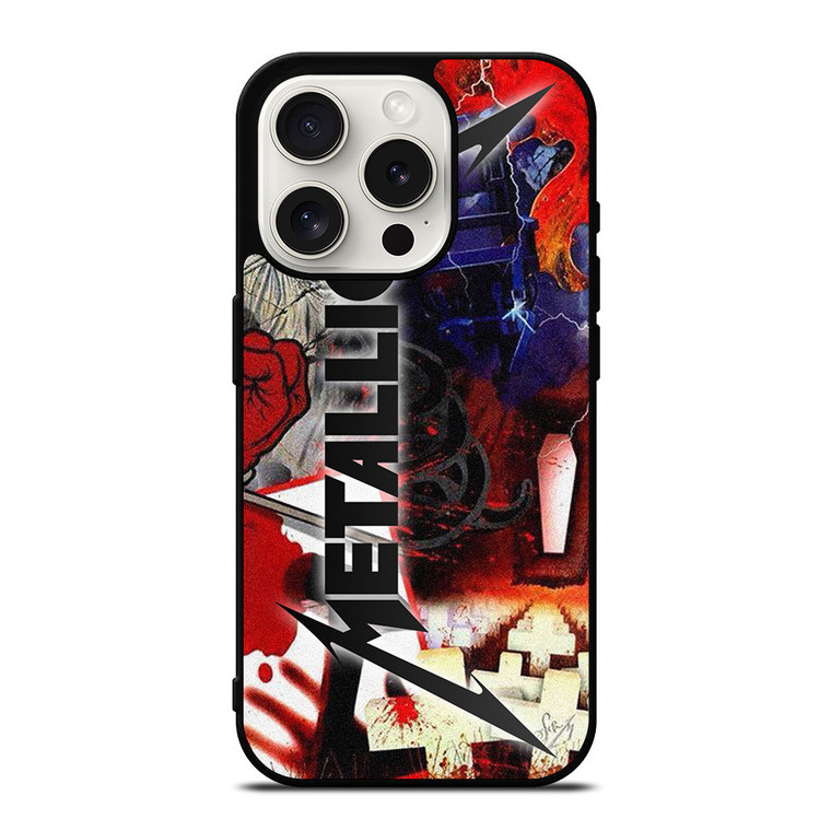 METALLICA ROCK BAND ALL ALBUM iPhone 15 Pro Case Cover