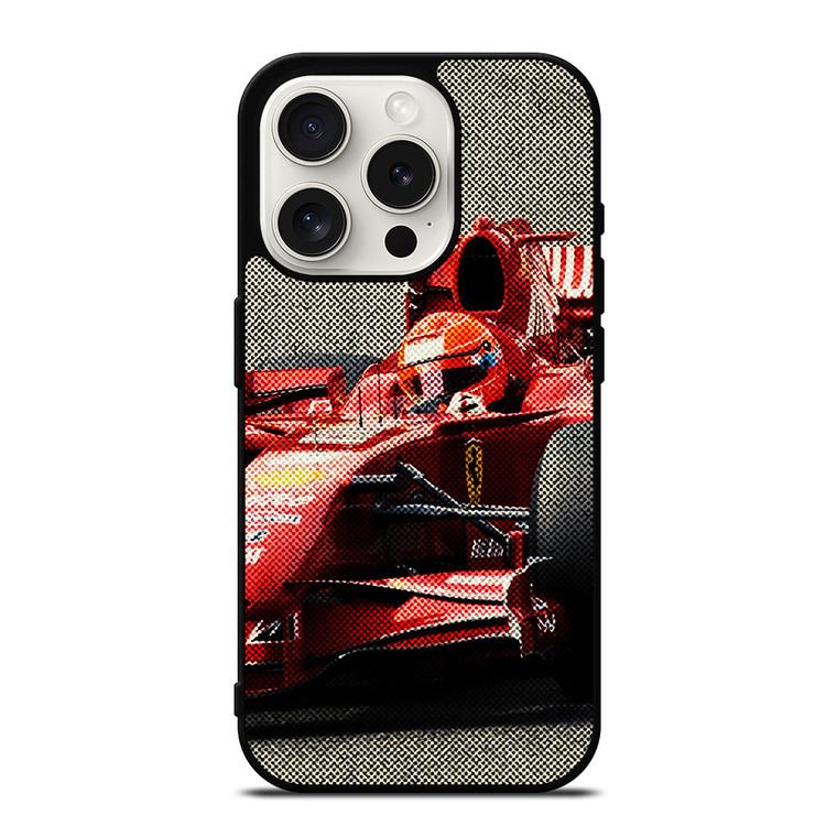 MICHAEL SCHUMACHER FERRARI F1 FORMULA ONE iPhone 15 Pro Case Cover