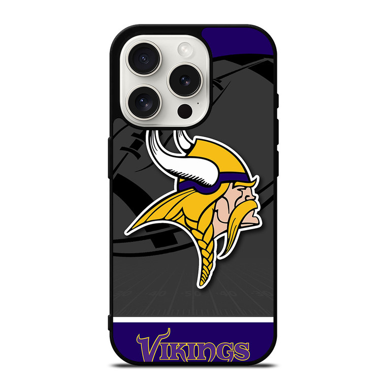 MINNESOTA VIKINGS NFL TEAM iPhone 15 Pro Case Cover