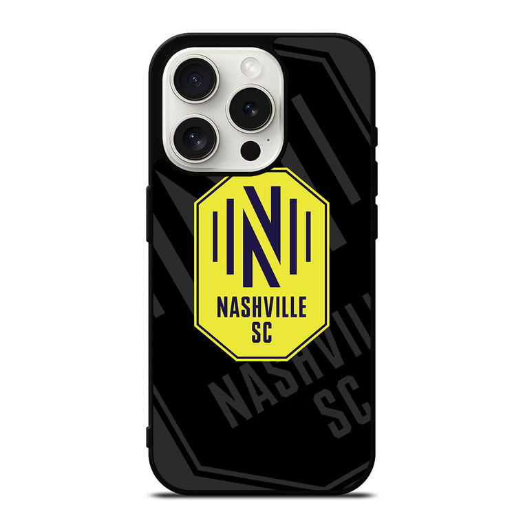 NASHVILLE SC MLS BLACK iPhone 15 Pro Case Cover