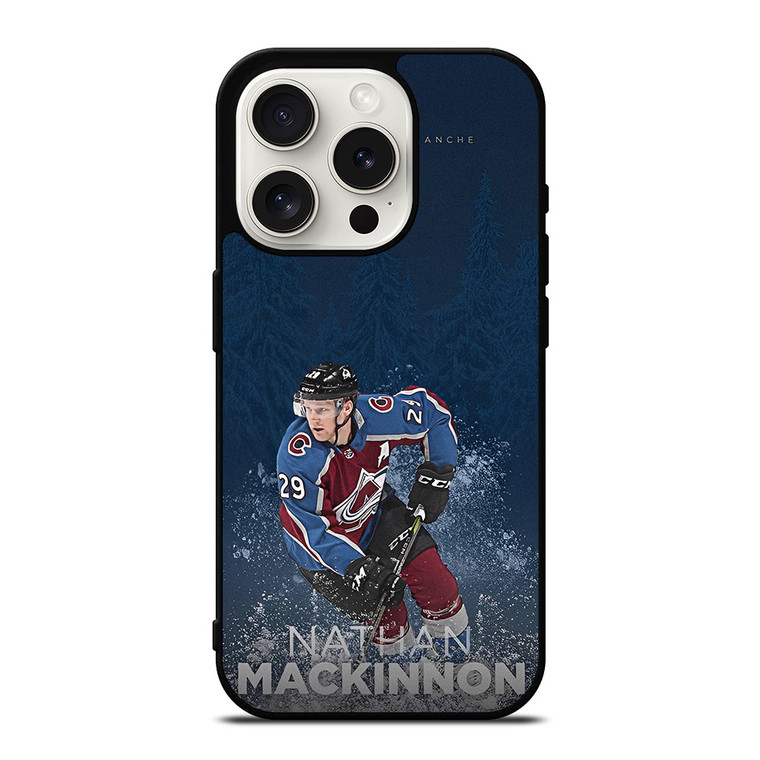 NATHAN MACKINNON COLORADO AVALANCHE NHL iPhone 15 Pro Case Cover