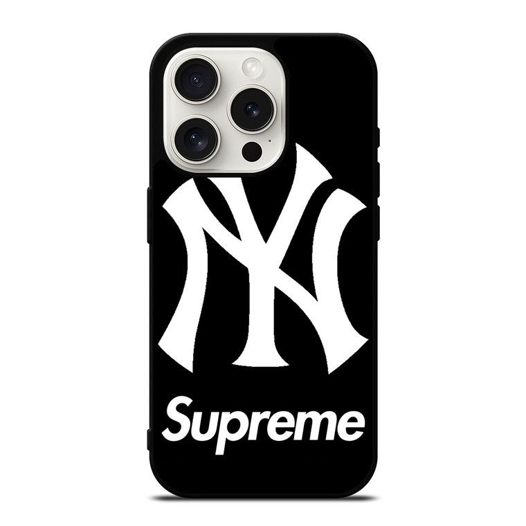 NEW YORK YANKEES X SUPREME iPhone 15 Pro Case Cover