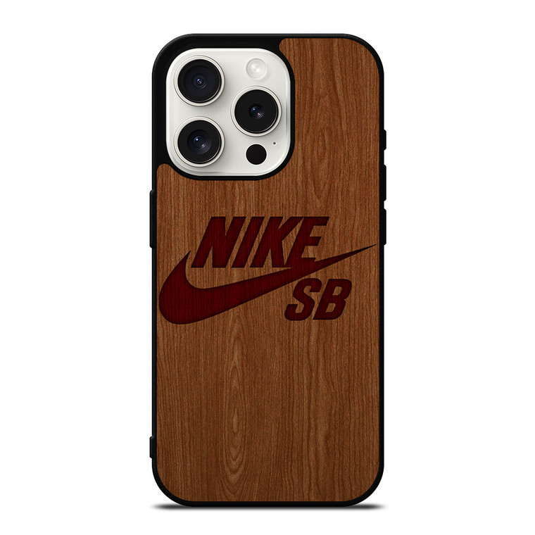 NIKE SKATEBOARD WOODEN LOGO iPhone 15 Pro Case Cover