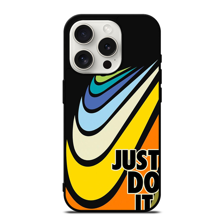 NIKE SWOOSH RETRO JUST DO IT iPhone 15 Pro Case Cover