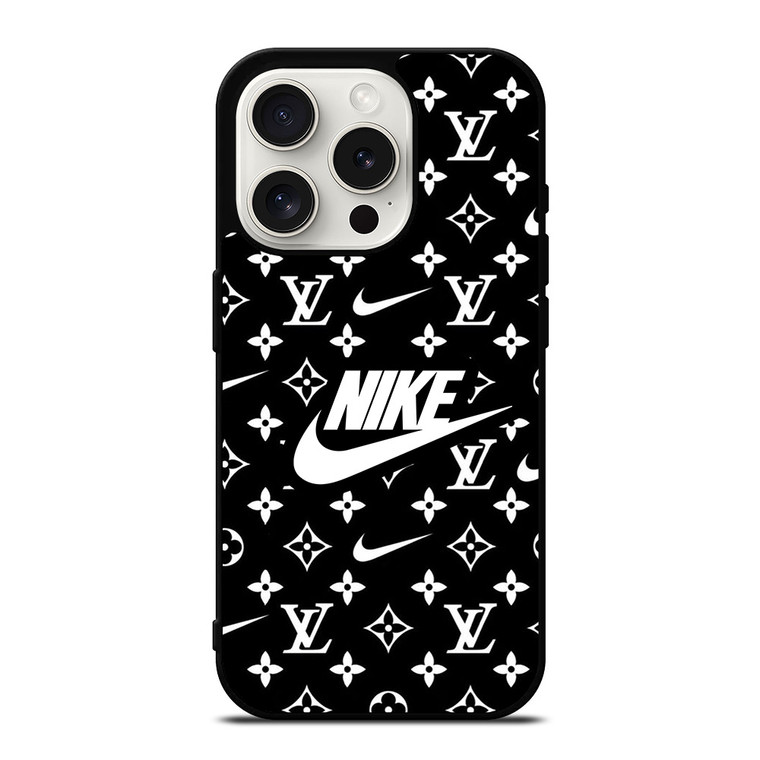 NIKE X LOUIS VUITTON BLACK iPhone 15 Pro Case Cover
