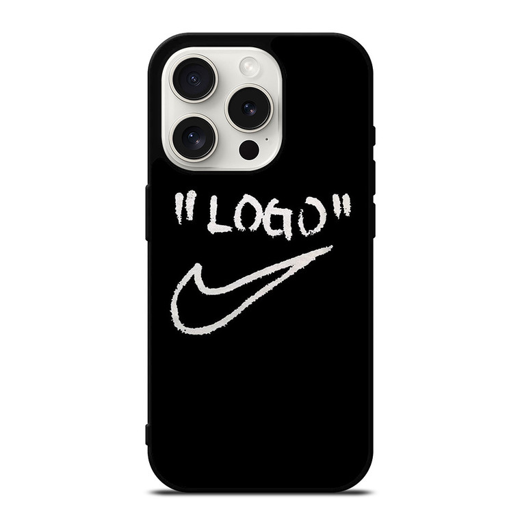 NIKE X OFF WHITE STROKE iPhone 15 Pro Case Cover