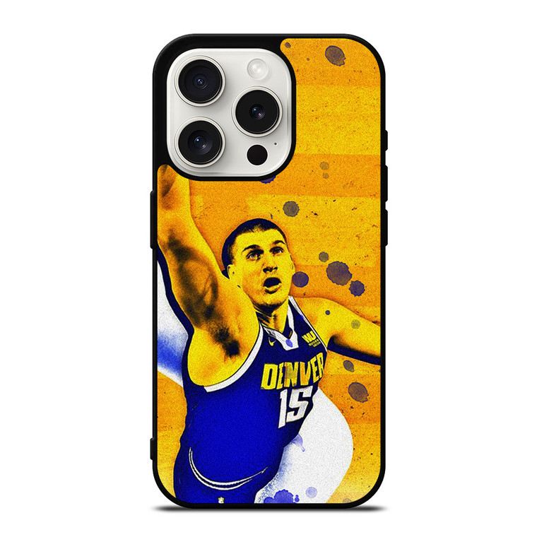 NIKOLA JOKIC DENVER NUGGETS 3 iPhone 15 Pro Case Cover NIKOLA JOKIC DENVER NUGGETS 3 iPhone 15 Pro Case Cover