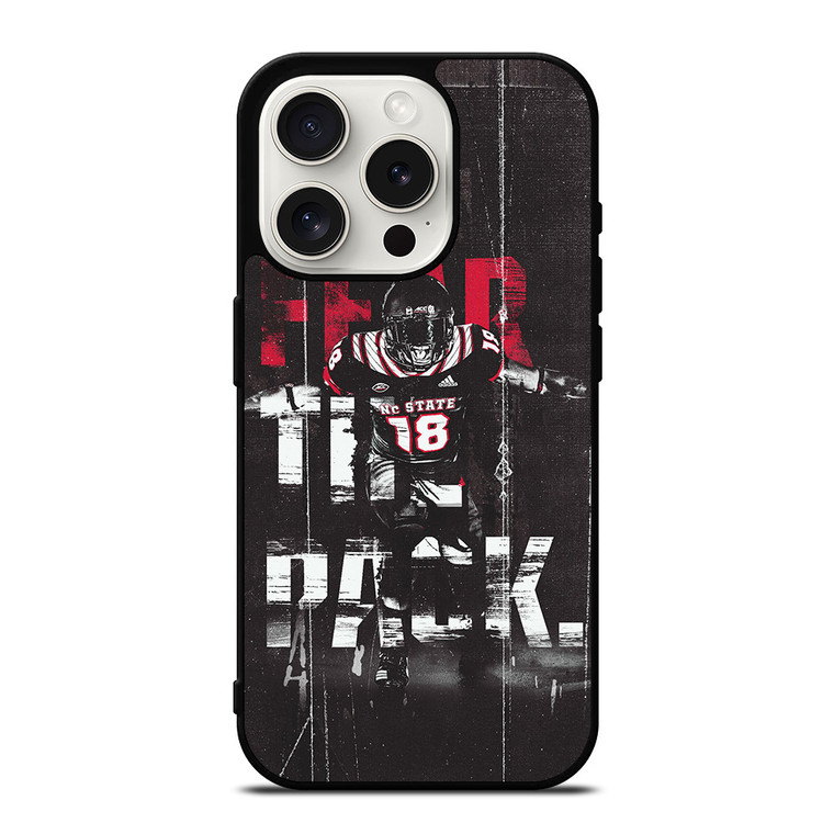 NORTH CAROLINA WOLFPACK FOOTBALL iPhone 15 Pro Case Cover