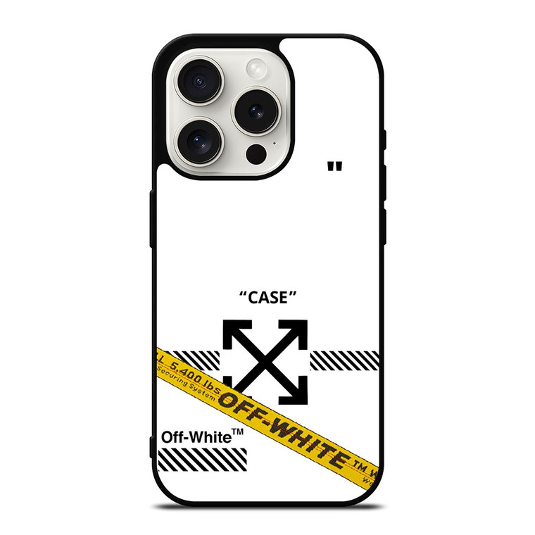 OFF WHITE CASE iPhone 15 Pro Case Cover