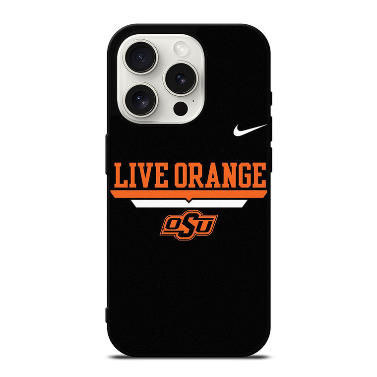 OKLAHOMA STATE COWBOYS NIKE iPhone 15 Pro Case Cover