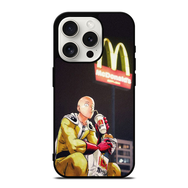ONE PUNCH MAN X MCDONALD'S iPhone 15 Pro Case Cover