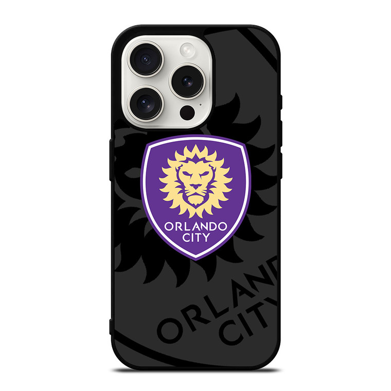 ORLANDO CITY SC MLS BLACK iPhone 15 Pro Case Cover