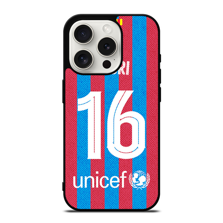 PEDRI 16 FC BARCELONA 2022 iPhone 15 Pro Case Cover