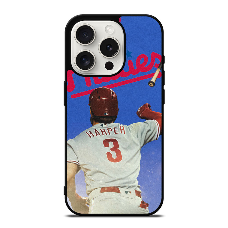 PHILADELPHIA PHILLIES BRYCE HARPER iPhone 15 Pro Case Cover