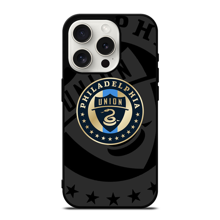 PHILADELPHIA UNION MLS BLACK iPhone 15 Pro Case Cover