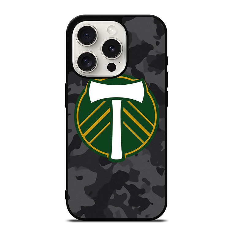 PORTLAND TIMBERS MLS BLACK CAMO iPhone 15 Pro Case Cover