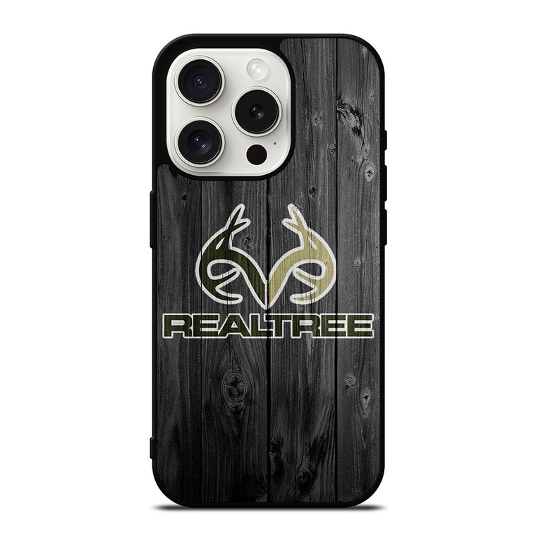 REALTREE WOODEN LOGO iPhone 15 Pro Case Cover