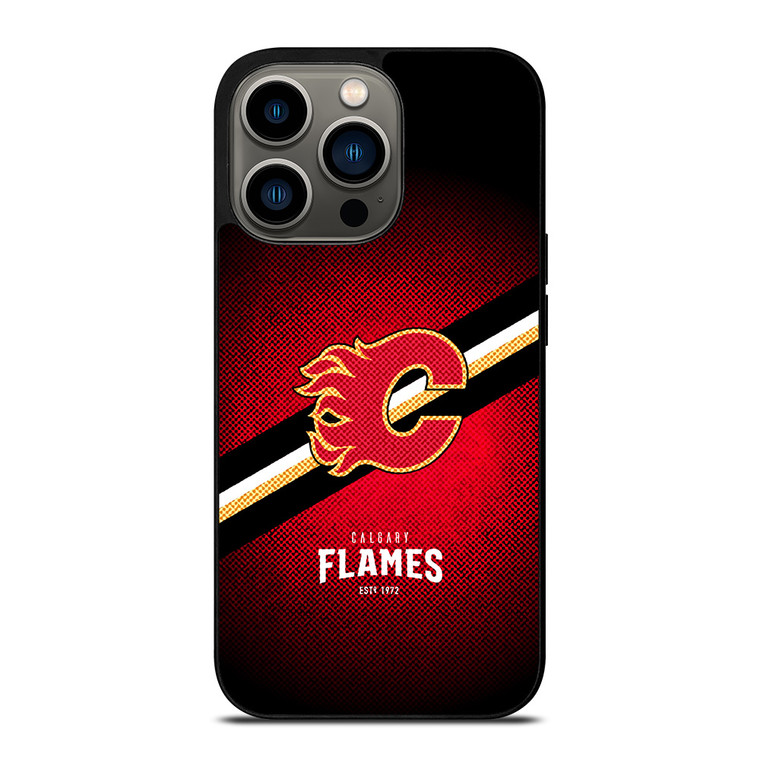 CALGARY FLAMES NHL HOCKEY iPhone 13 Pro Case Cover