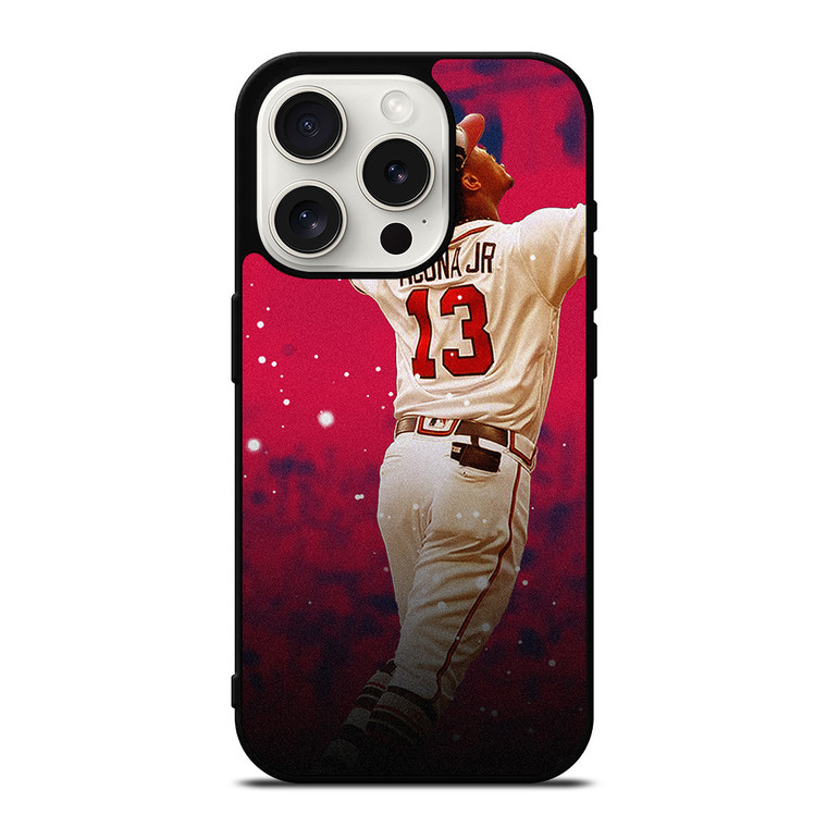RONALD ACUNA JR ATLANTA BRAVES MLB iPhone 15 Pro Case Cover