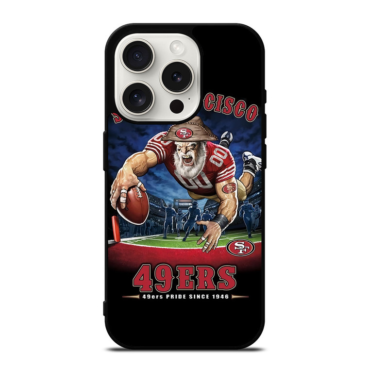 SAN FRANCISCO 49ERS NFL MASCOT iPhone 15 Pro Case Cover SAN FRANCISCO 49ERS NFL MASCOT iPhone 15 Pro Case Cover