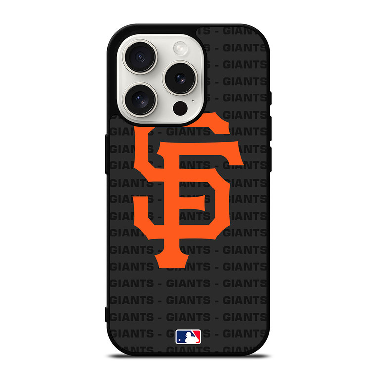 SAN FRANCISCO GIANTS BASEBALL BLACK iPhone 15 Pro Case Cover