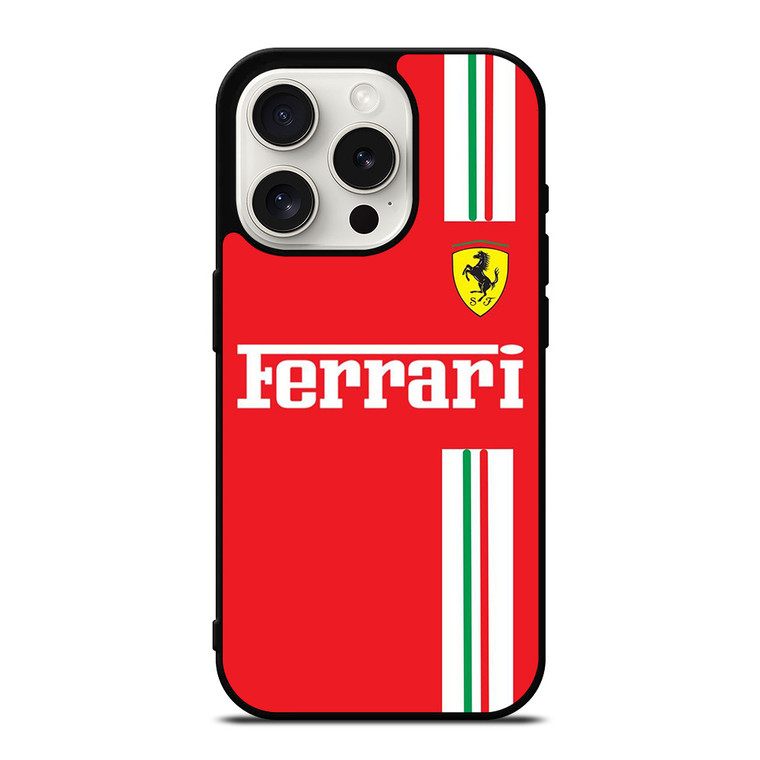SCUDERIA FERRARI F1 STRIPE iPhone 15 Pro Case Cover